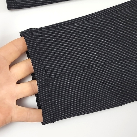 ⭐️2/ 30⭐️ Ellen Tracy Women's Black White Pin Stripes Pull On Pant Stretch Sz M - Picture 5 of 13